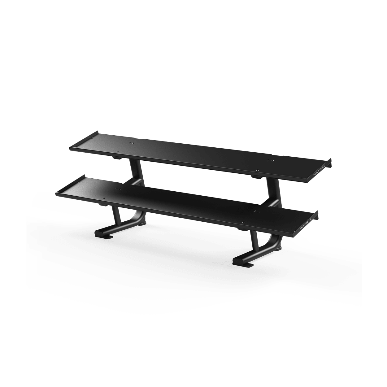 Magnum 2-tier Flat-tray Dumbbell Rack